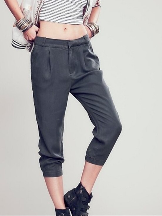 Free People Pants - Free People Cool & Clean Harem Cropped Trouser Size 12